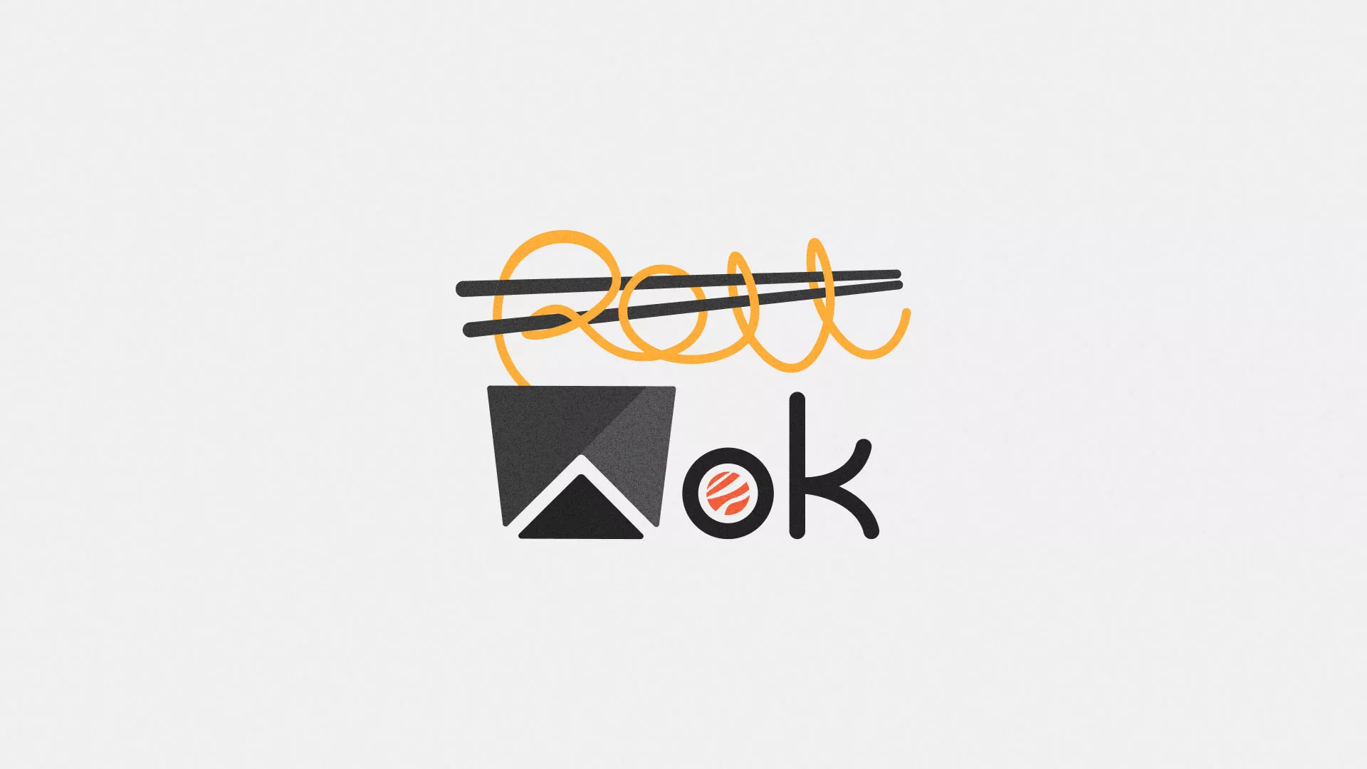 Разработка логотипа в Нестерове для суши-бара «Roll Wok Club»